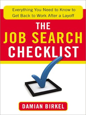 cover image of The Job Search Checklist